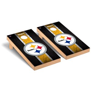 Pittsburgh Steelers 2′ x 4′ Vintage Regulation Cornhole Board Set