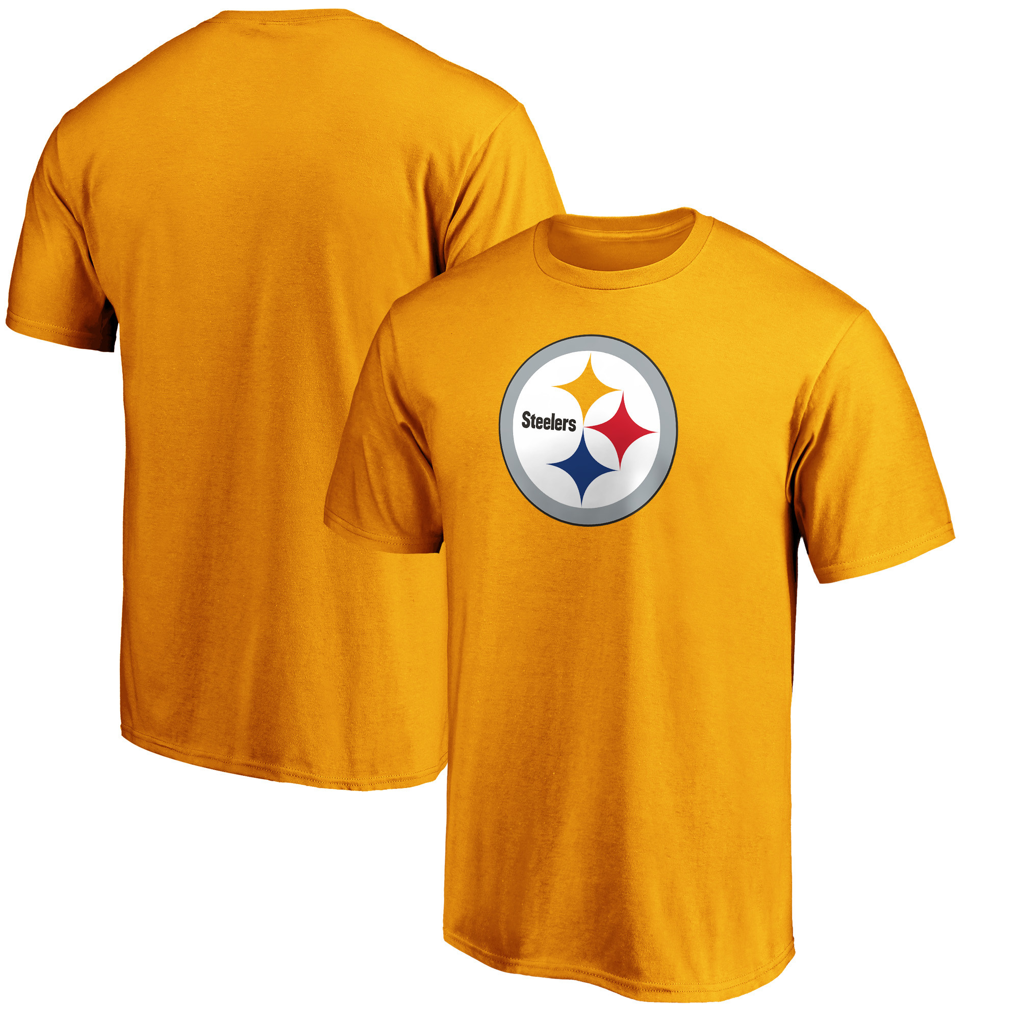 Pittsburgh Steelers Primary Logo Team T-Shirt – Gold – PITTSBURGH TEAM SHOP