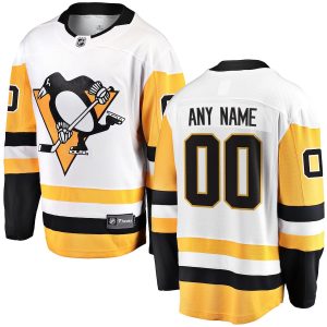 Pittsburgh Penguins Fanatics Branded Away Breakaway Custom Jersey