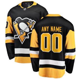 Pittsburgh Penguins Fanatics Branded Home Breakaway Custom Jersey