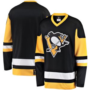 Pittsburgh Penguins Fanatics Branded Premier Breakaway Heritage Blank Jersey