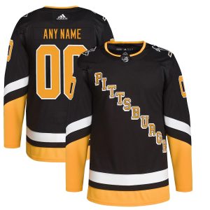 Pittsburgh Penguins adidas 2021/22 Alternate Primegreen Authentic Pro Custom Jersey