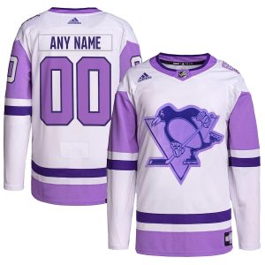 Pittsburgh Penguins adidas Hockey Fights Cancer Primegreen Authentic Custom Jersey