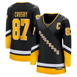 Sidney Crosby Pittsburgh Penguins Fanatics Branded Women’s 2021/22 Alternate Premier Breakaway Player Jersey